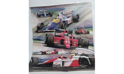 Goodyear P�ster Williams/ Ferrari/ Mc Laren (Senna)